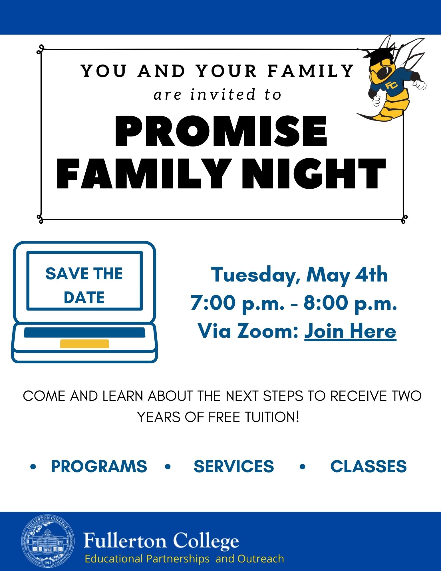 AUHSD Family Nights Save the Date 2021