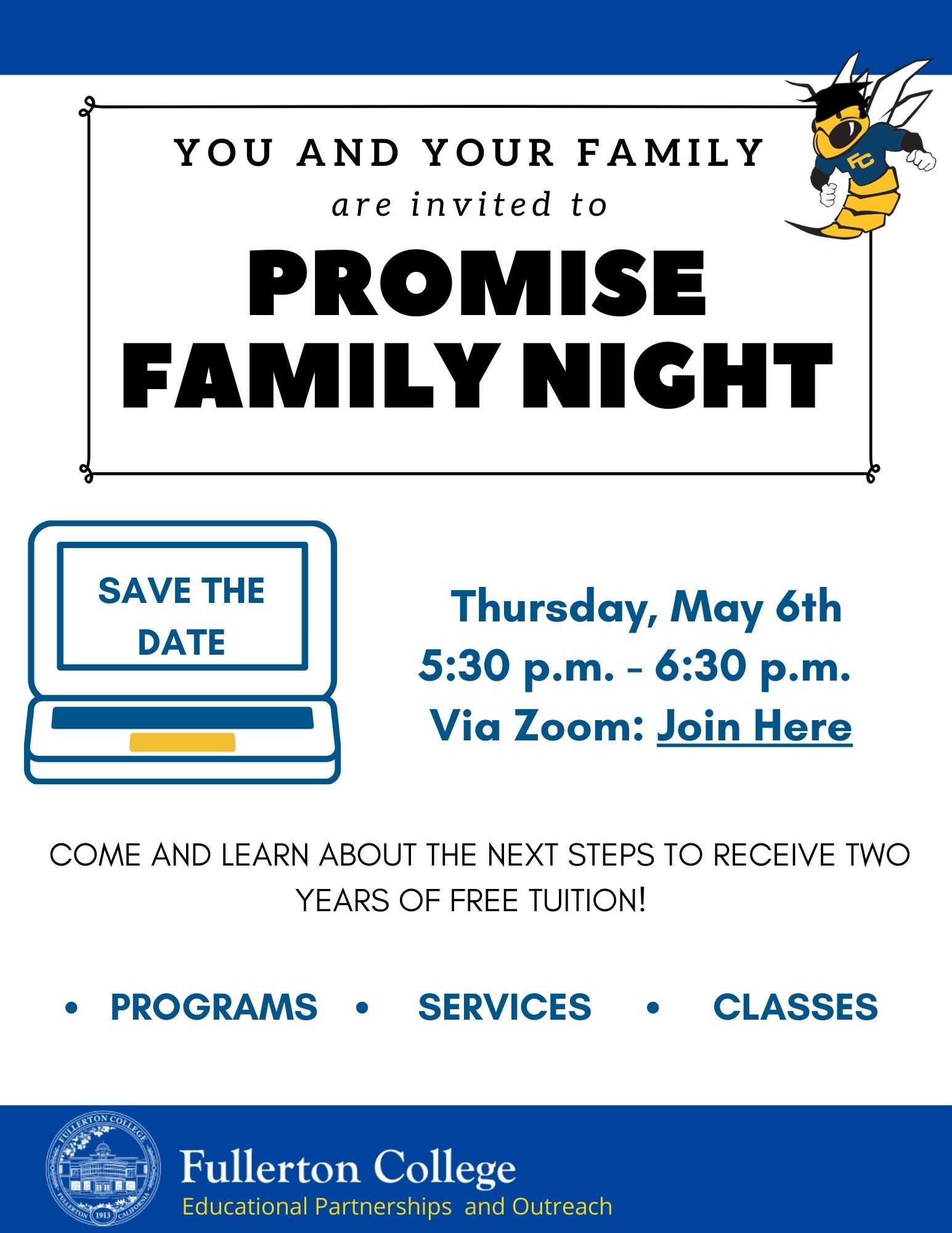 PYLUSD Family Nights Save the Date 2021