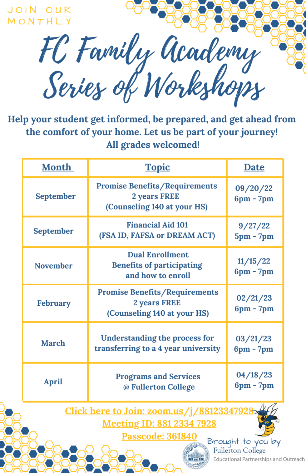 Outreach Fullerton College