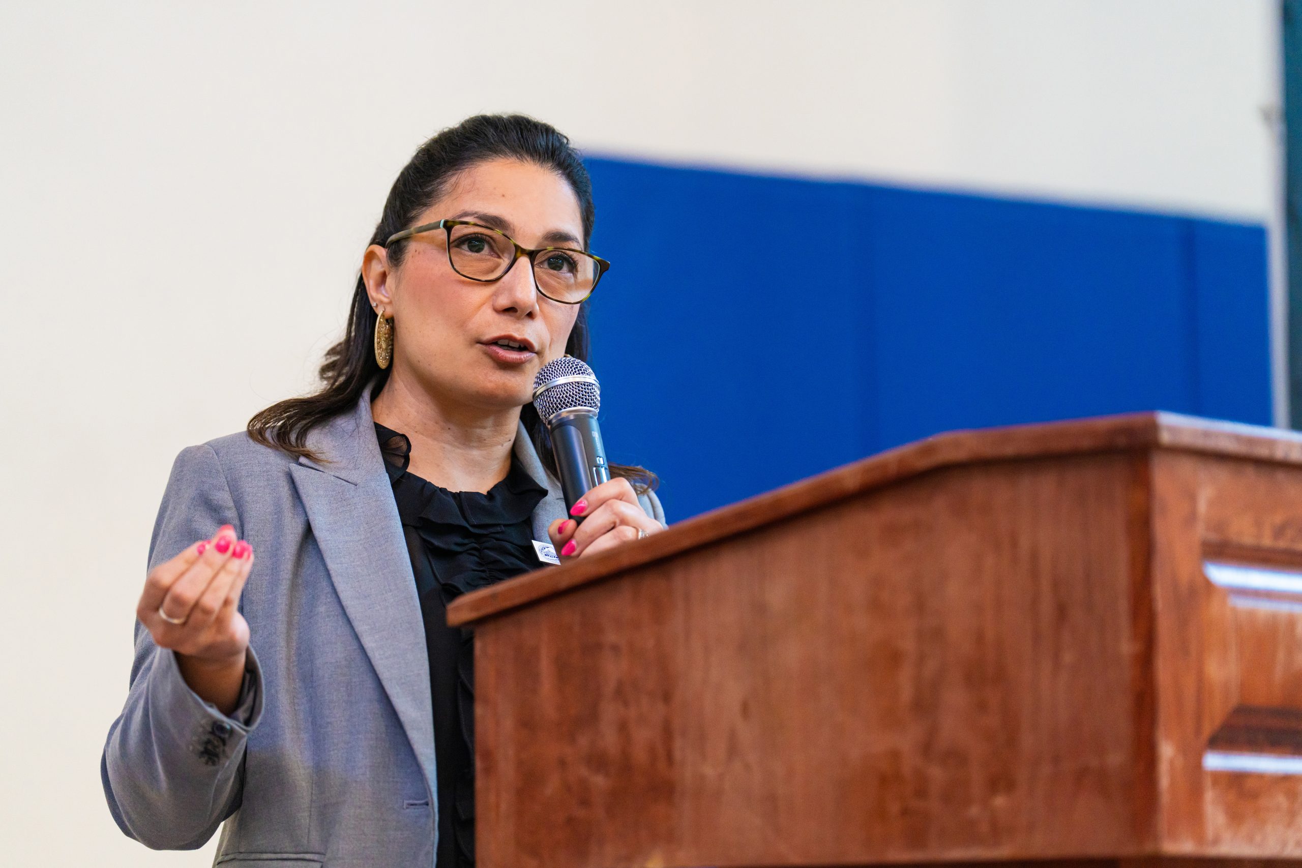 Vice President of Student Services Dr. Sonia de la Torre shares her keynote address at the 4th Annual Mujeres Achieving Success Conference.